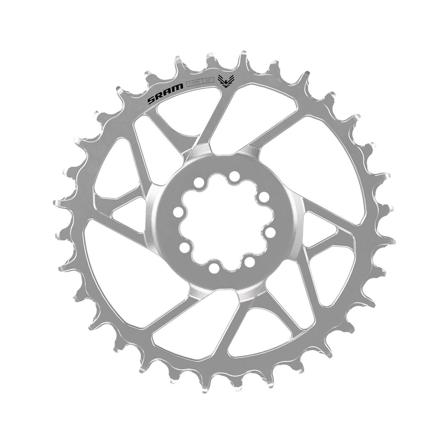 SRAM 90 Eagle T-Type Steel Chainring-30t-Silver-3mm-BRINK