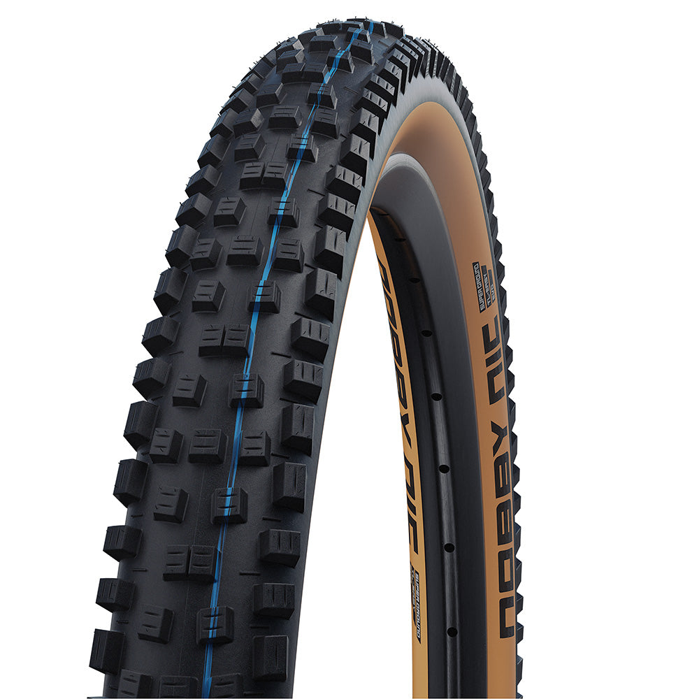 Schwalbe Nobby Nic Super Ground Tyre-27.5 x 2.40-ADDIX SpeedGrip-Tan Wall-BRINK