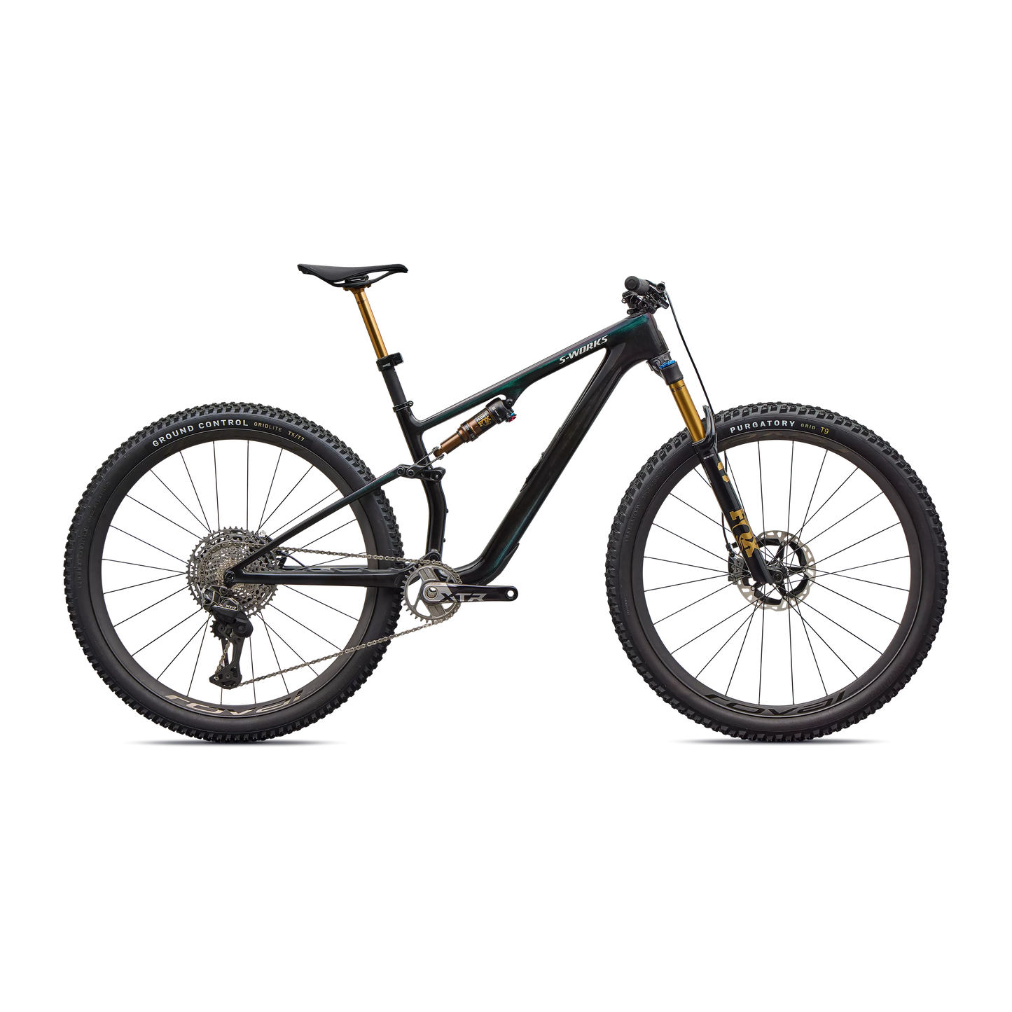 Specialized Epic 8 EVO S-Works Di2 2026-S-Gloss Carbon / Green to Purple Viavi Fade-BRINK
