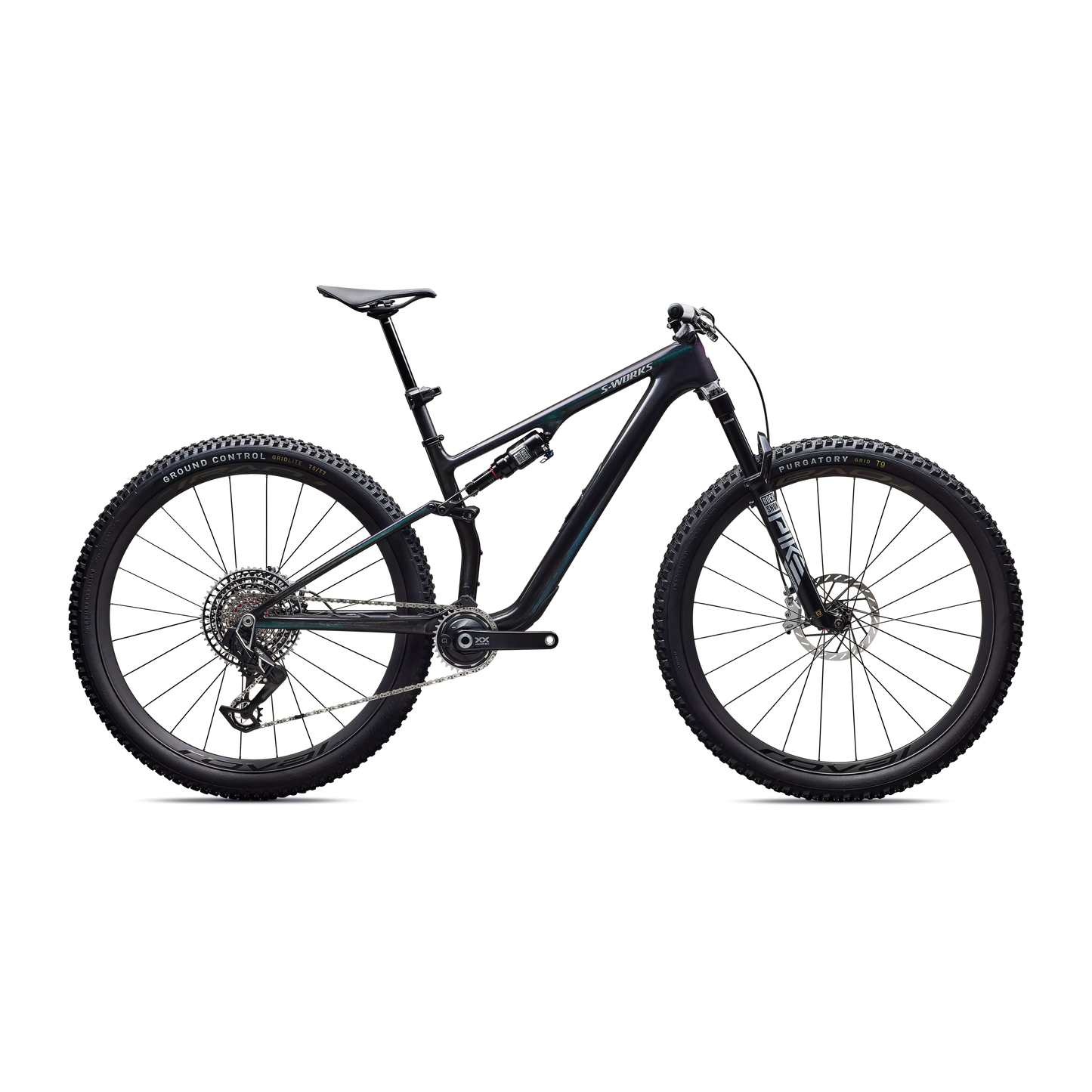 Specialized Epic 8 S-Works EVO 2026-S-Gloss Carbon / Green to Purple Viavi Fade-BRINK