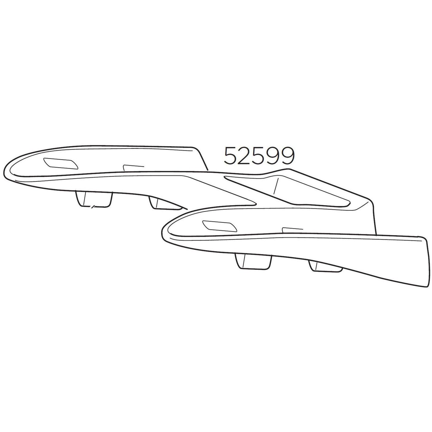 Thule 52599 Wheel holder 2-bike for 924 and 925-BRINK