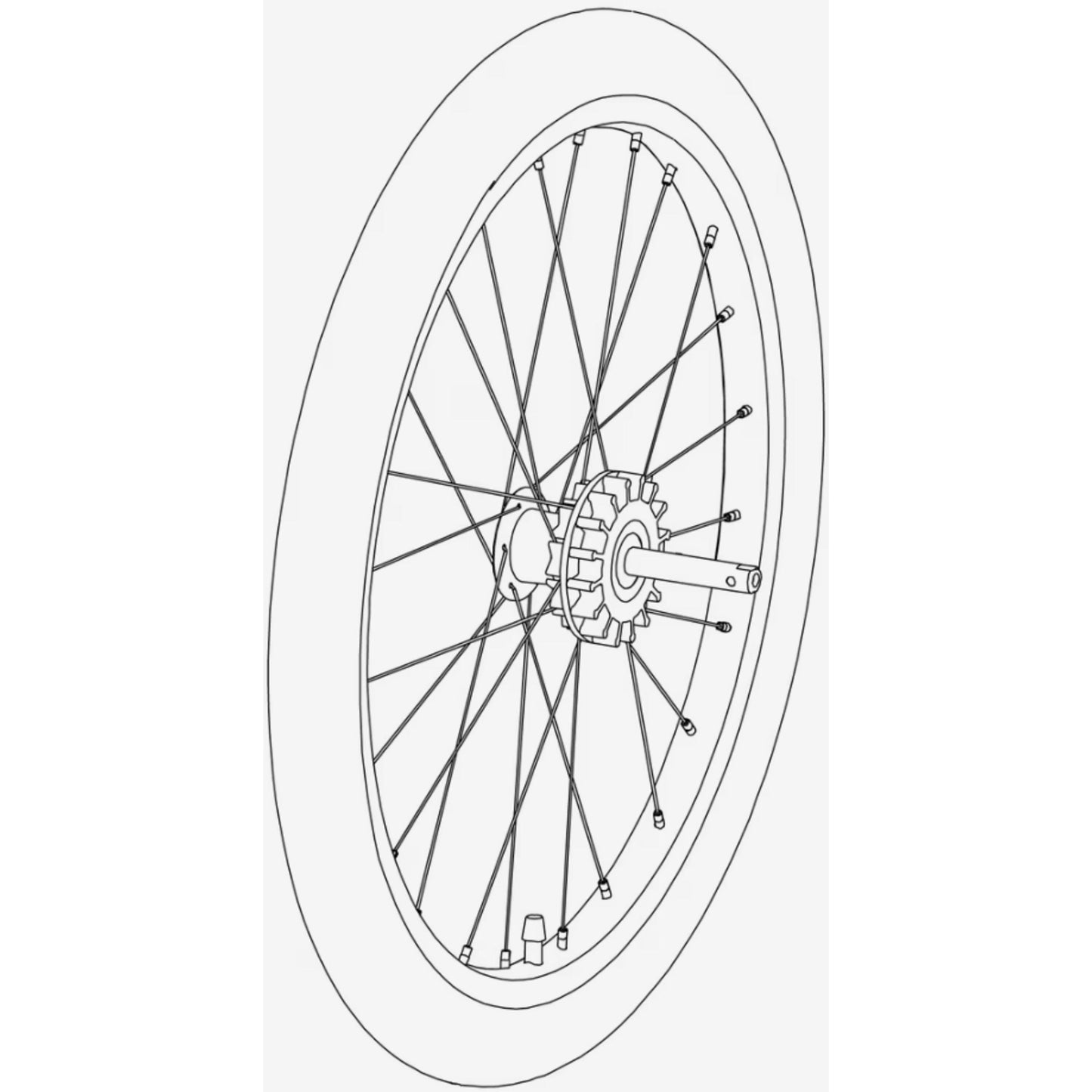 Thule Wheel assembly - Thule Coaster XT-BRINK