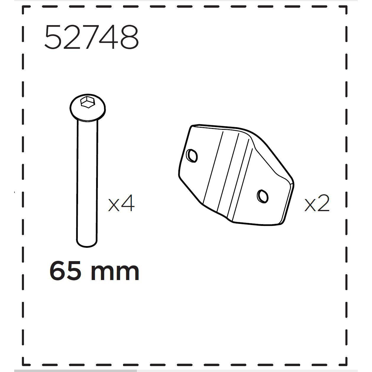 Thule Yepp Maxi rear plate and screw kit-BRINK