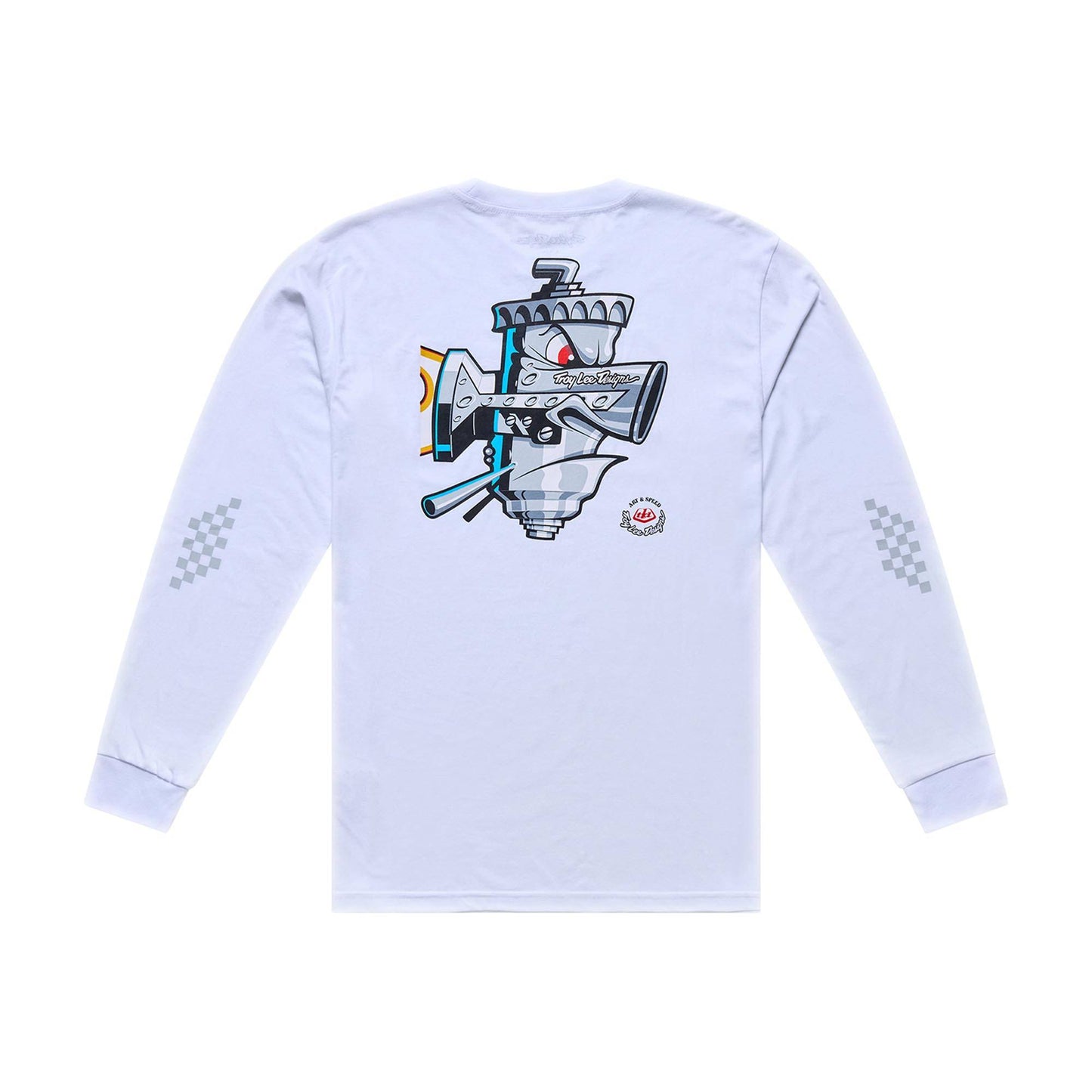 Troy Lee Designs Carb Club LS Tee 2026-S-White-BRINK