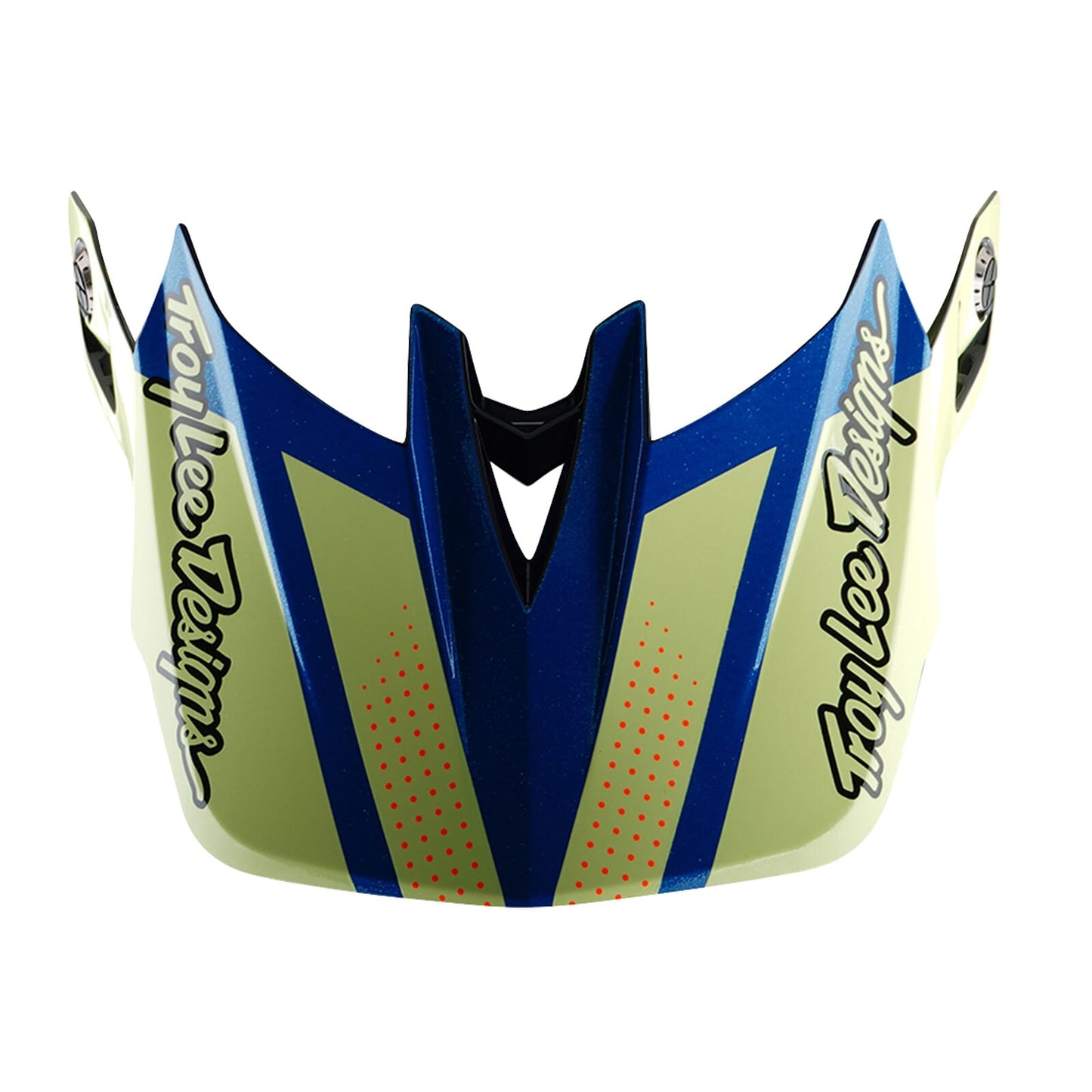 Troy Lee Designs D4 Visor 2025-Drip Yellow-BRINK