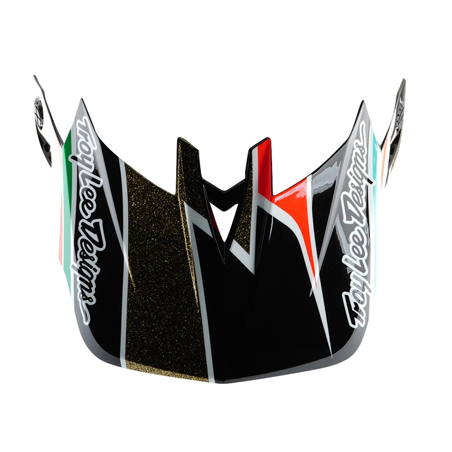 Troy Lee Designs D4 Visor 2025-Frames Black / Gold-BRINK