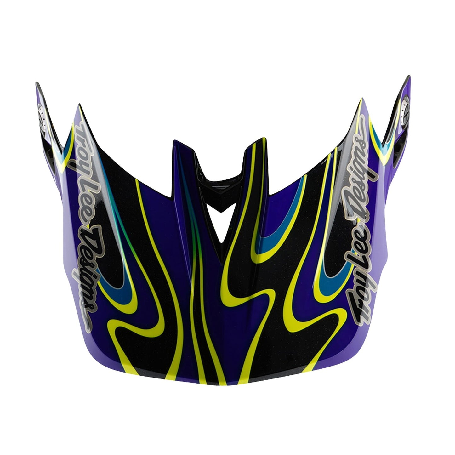 Troy Lee Designs D4 Visor 2025-Torched Black / Purple-BRINK