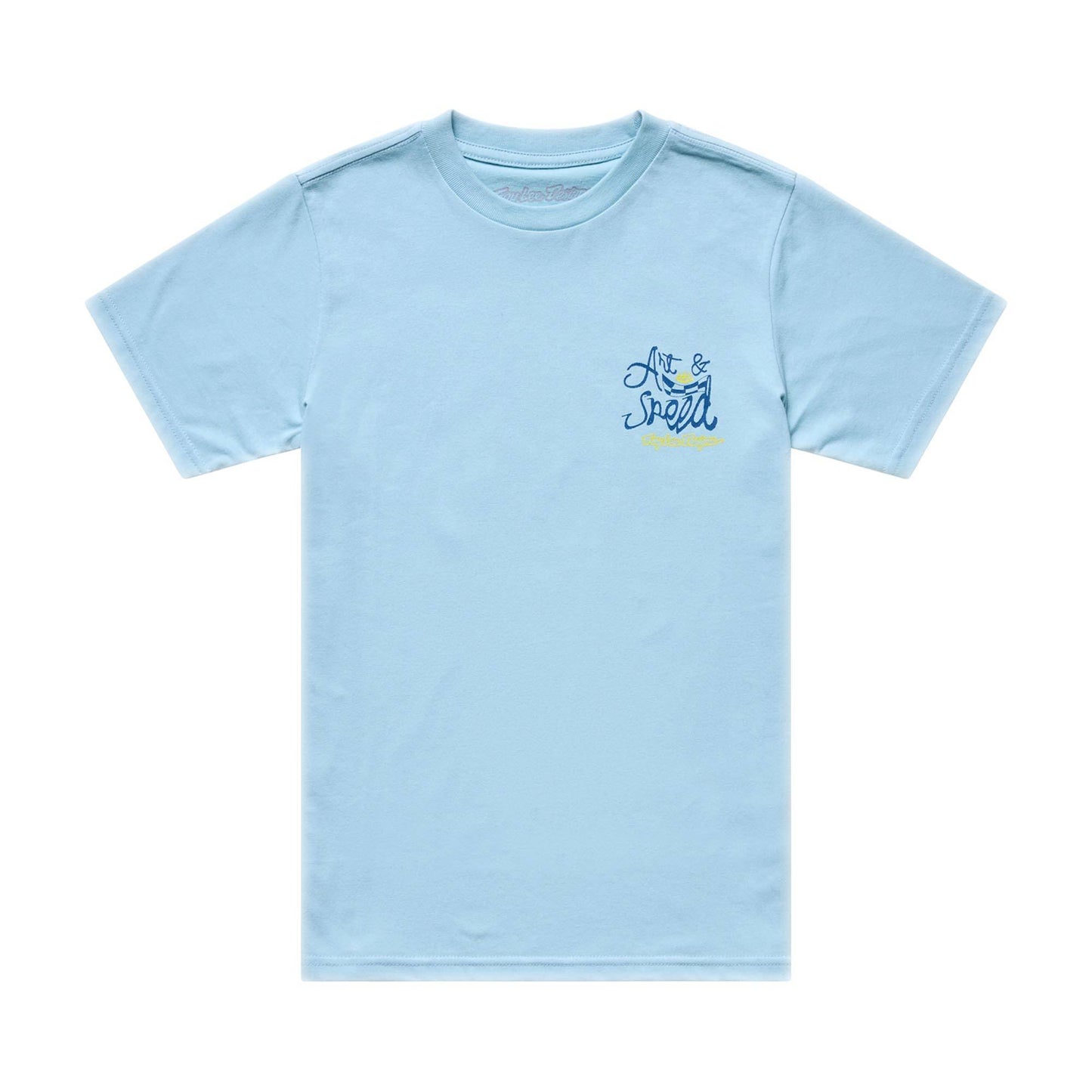 Troy Lee Designs Heritage Youth SS Tee 2026-S-Dawn Blue-BRINK