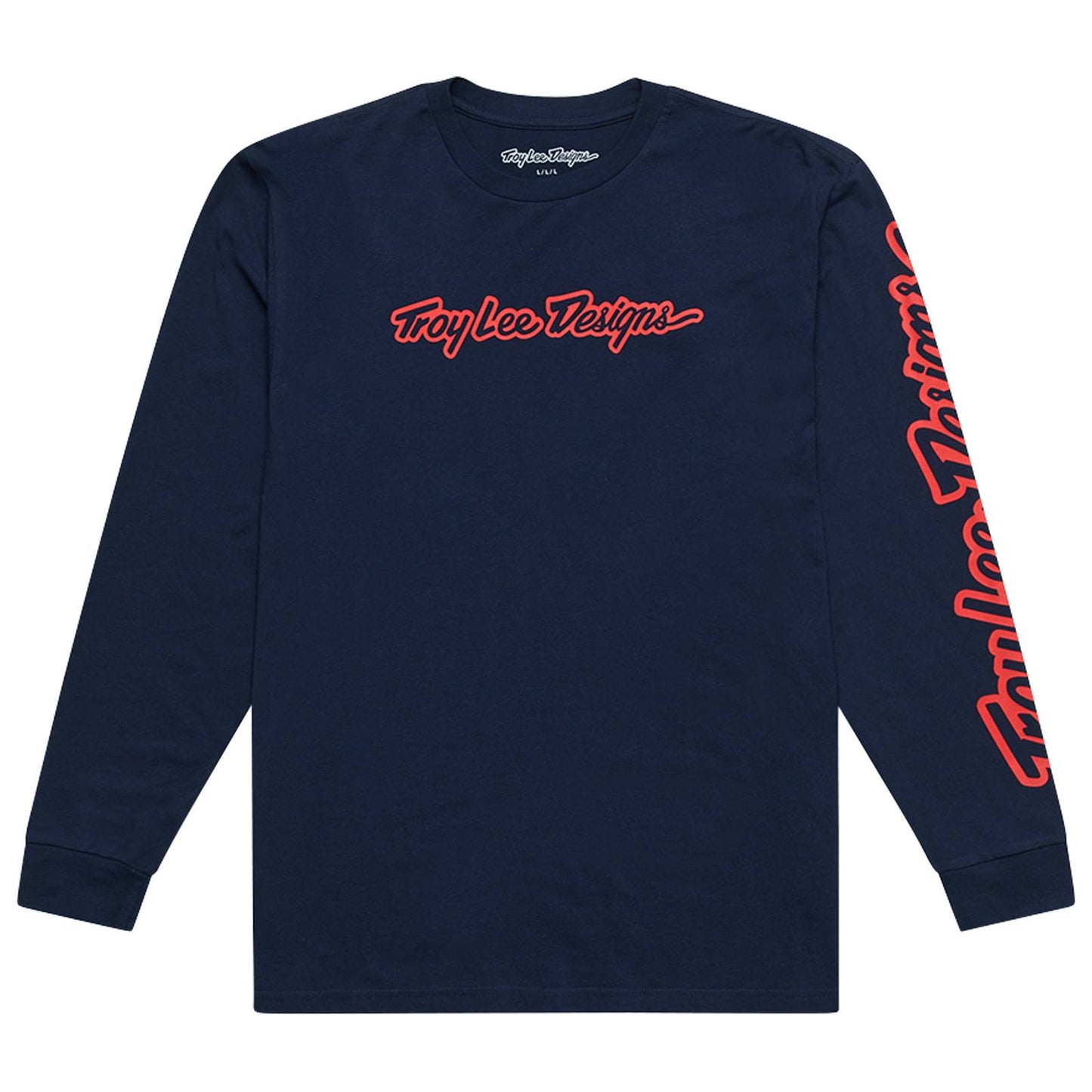 Troy Lee Designs LS Tee 2026-S-Signature Navy-BRINK