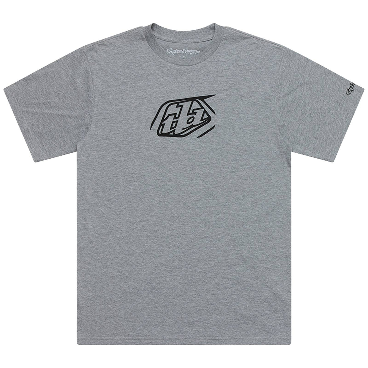 Troy Lee Designs SS Tee 2026-S-Badge Gray Heather-BRINK