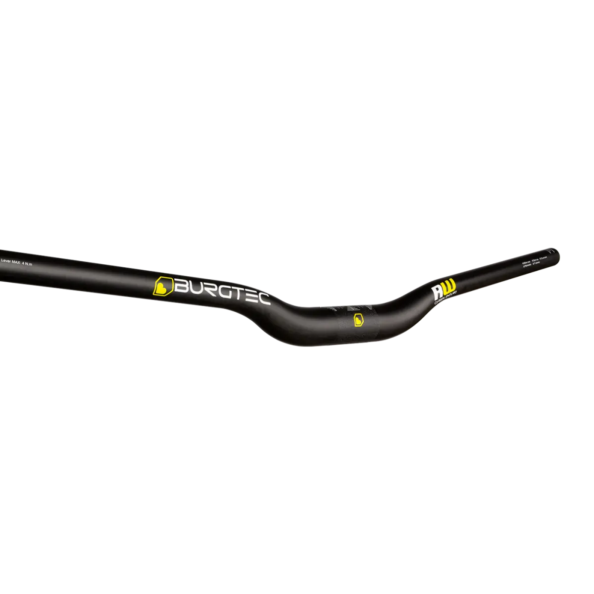 Burgtec Ride Wide Carbon Enduro handlebar in the 30 mm-rise profile