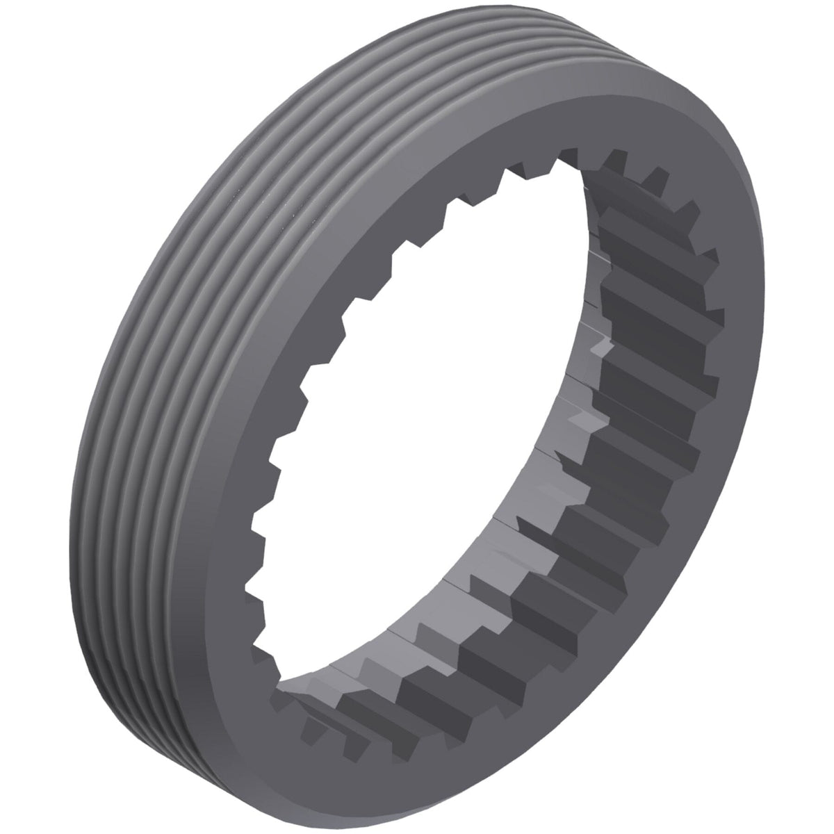 DT Swiss External Screw Thread Steel Ring Nut M35 x 1 mm for Ratchet LN Hybrid Hubs - product view