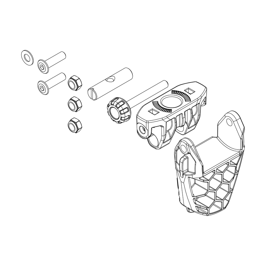 Thule OutWay Hanging Fixation Kit - official spare-part diagram