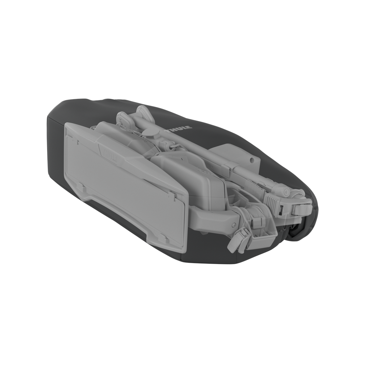 Thule VeloLite 1-Bike Storage Bag - manufacturer cutaway showing the bag around the carrier; carrier not included