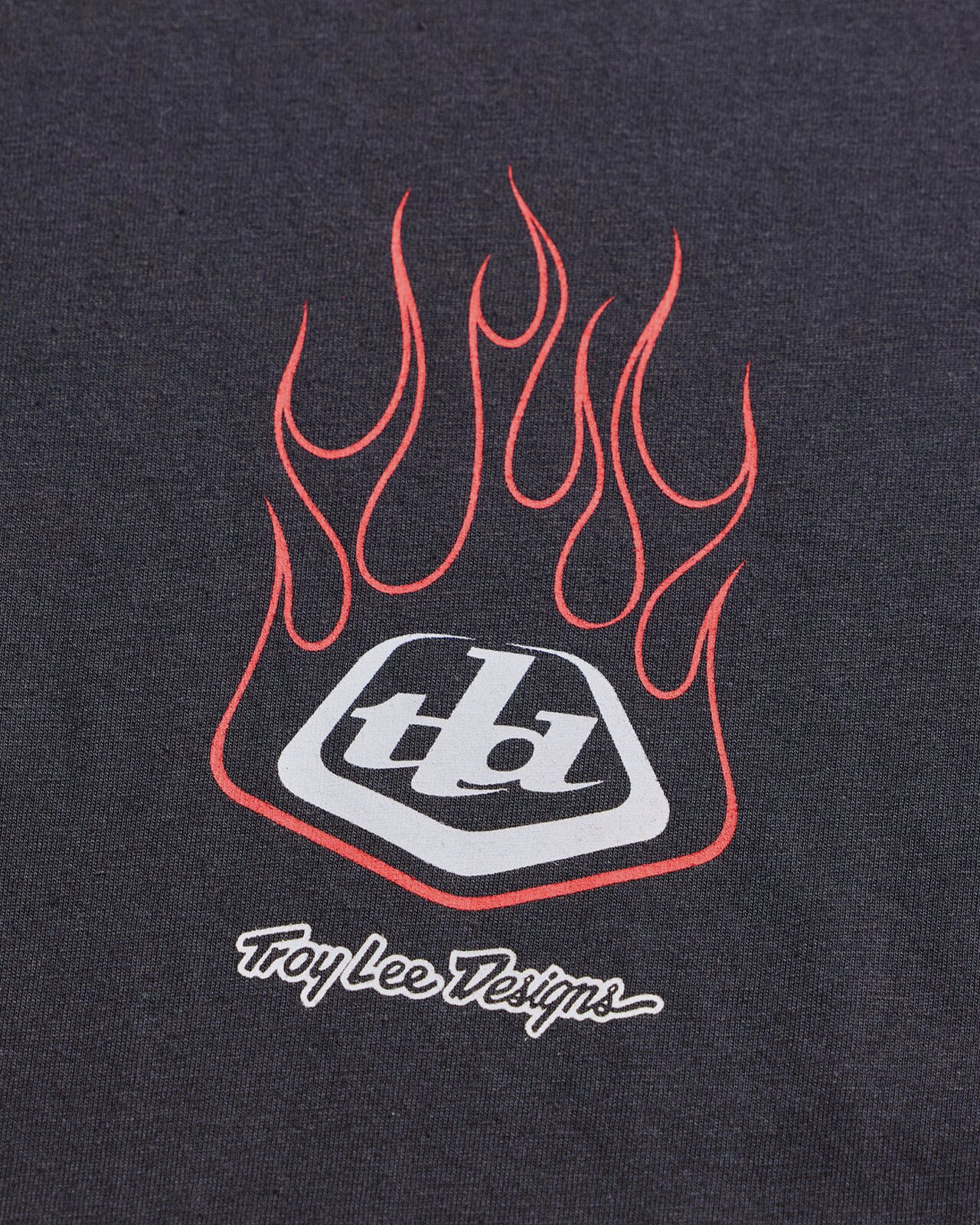 Troy Lee Designs Flame2 LS Tee 2026 - Carbon - View 4 - BRINK