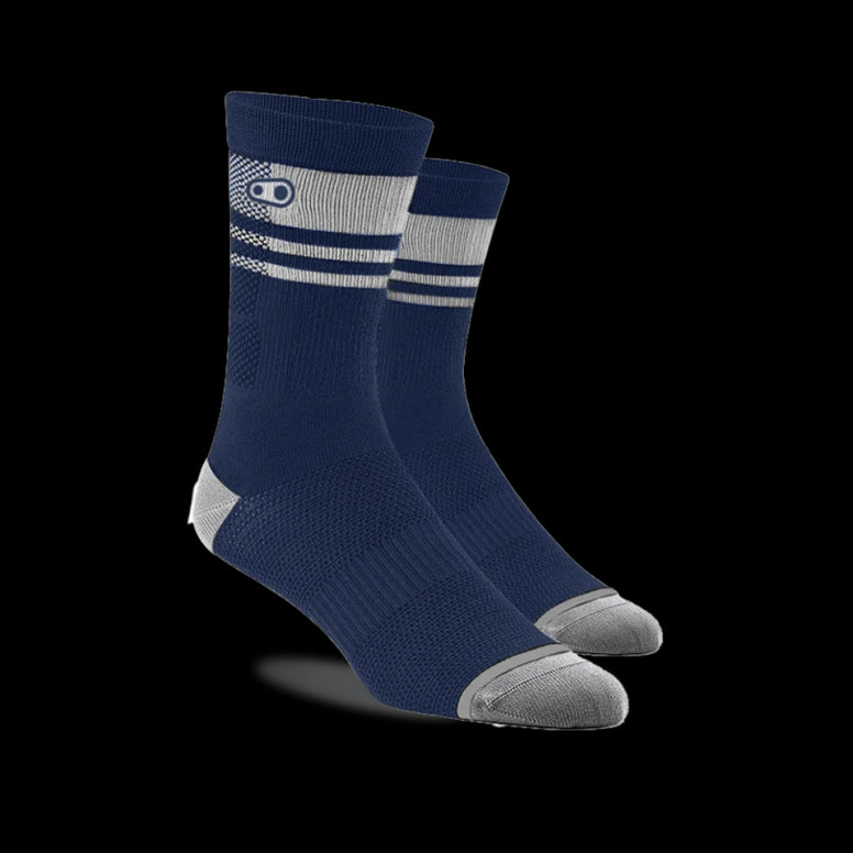 Crankbrothers Icon Socks-L/XL-Navy / White-BRINK