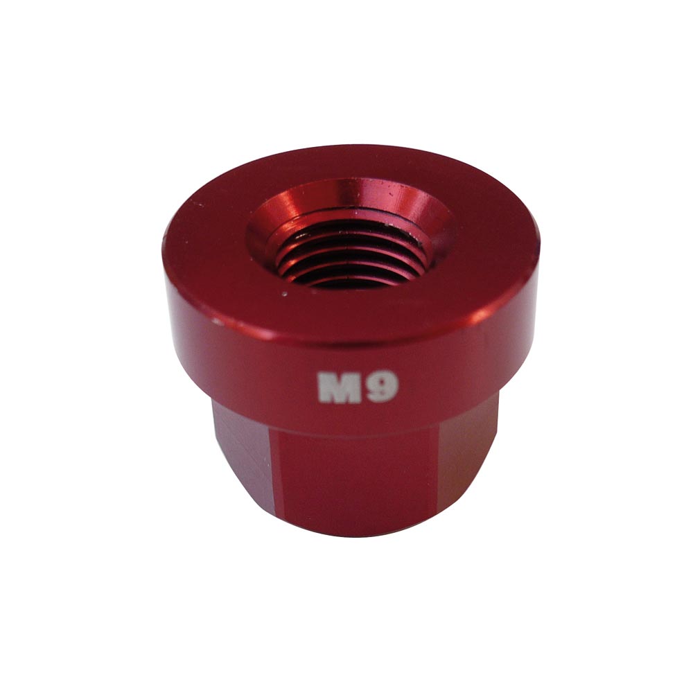 Halo Axle Nuts Alloy-M9-Red-BRINK