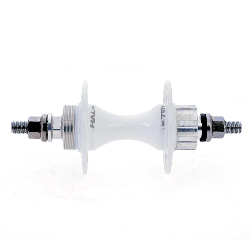 Halo FIX G Track Rear Hub-120 x 10mm / HG Freewheel-32h-White-BRINK