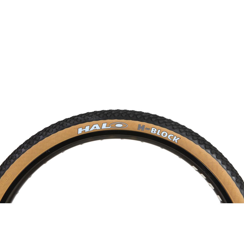 Halo H-Block Wire Tyre-26 x 2.2-Tan Wall-BRINK