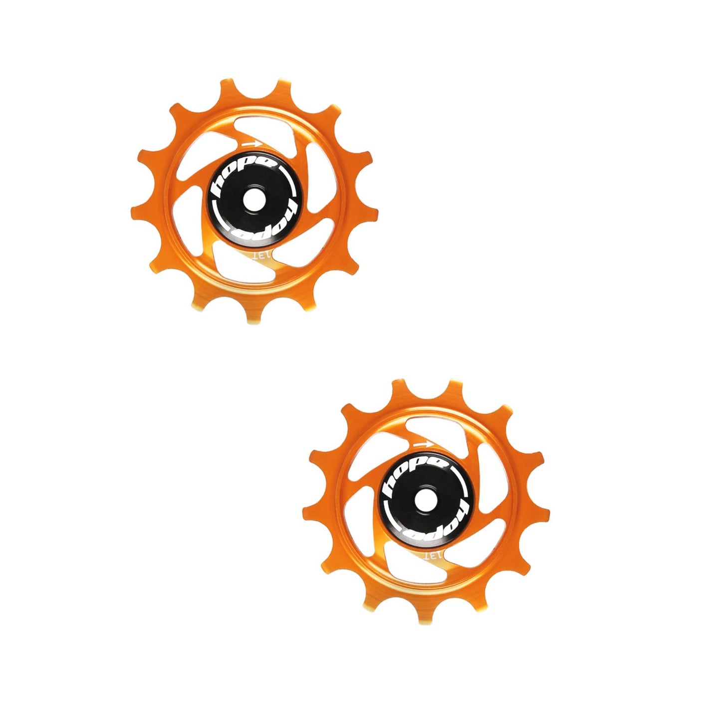 Hope 13 Tooth Jockey Wheels-13 Tooth-Orange-BRINK