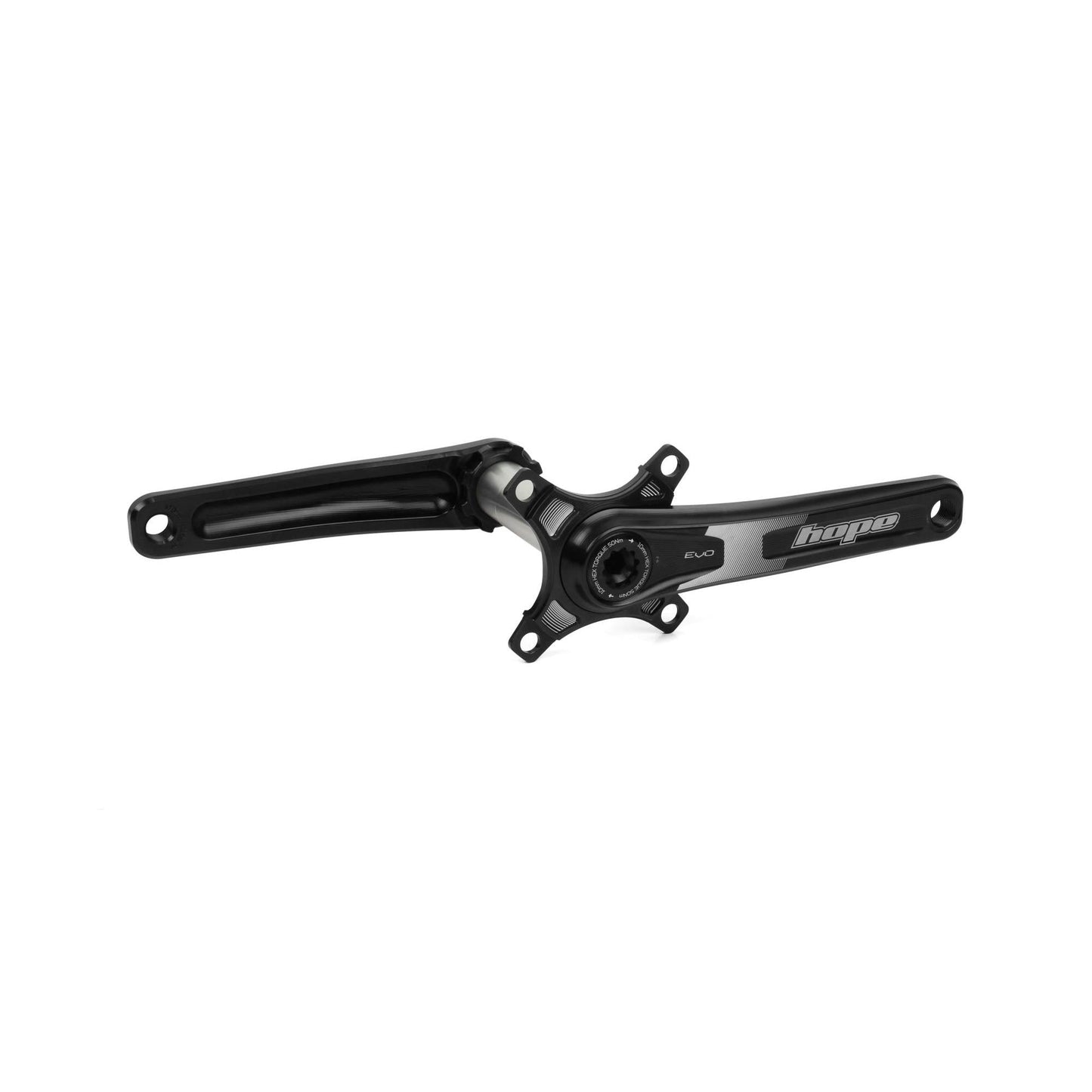 Hope EVO Crankset | Double Spider-175mm-83mm-Black-BRINK