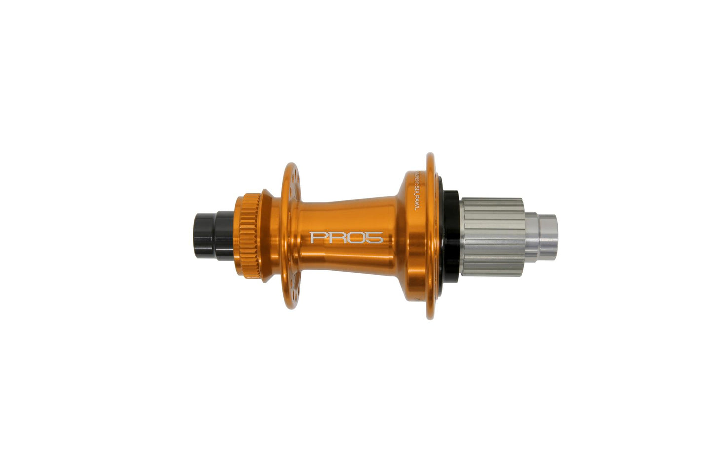 Hope Pro 5 Boost Rear Hub | J-Bend | Centre Lock-36h-Orange-Micro Spline-BRINK