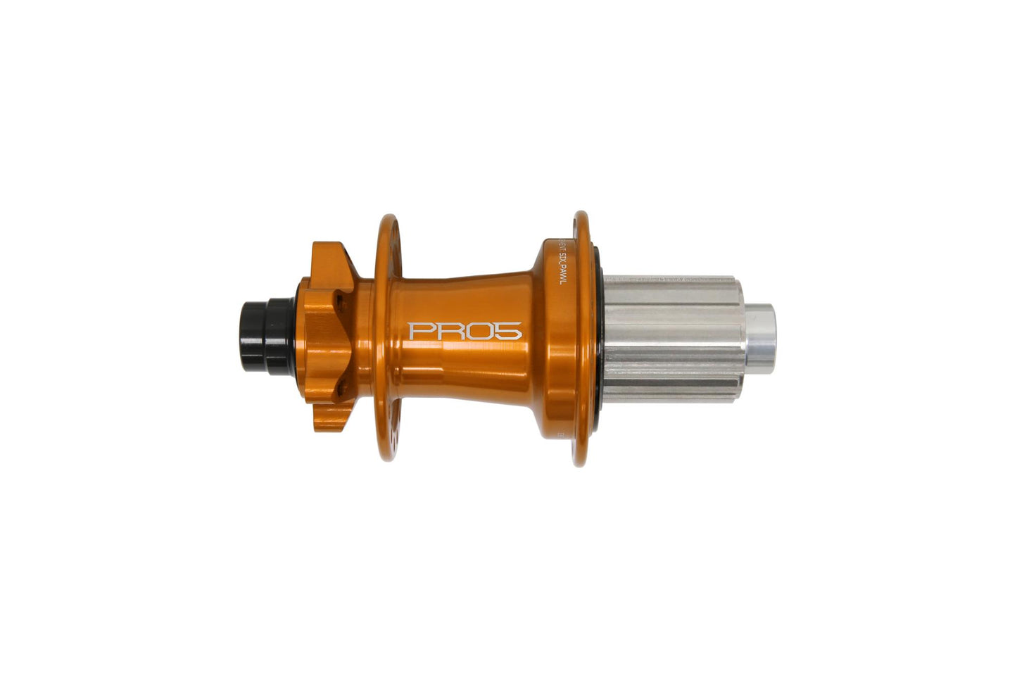 Hope Pro 5 Non-Boost Rear Hub | J-Bend | 6-Bolt-24h-Orange-HG Steel-BRINK