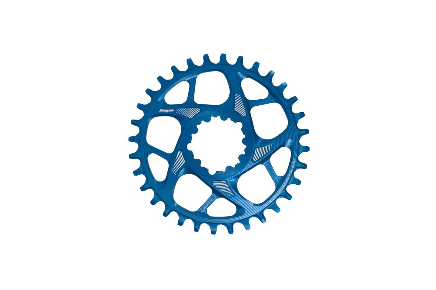 Hope R22 Spiderless Chainring SR3-34t-Blue-Boost-BRINK