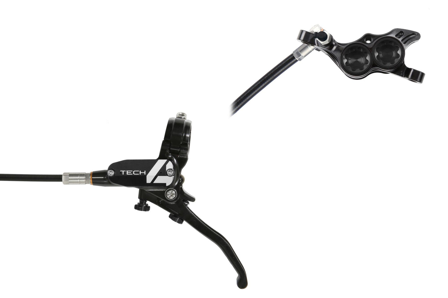 Hope Tech 4 E4 Disc Brake-Left-Black / Black-Standard-BRINK