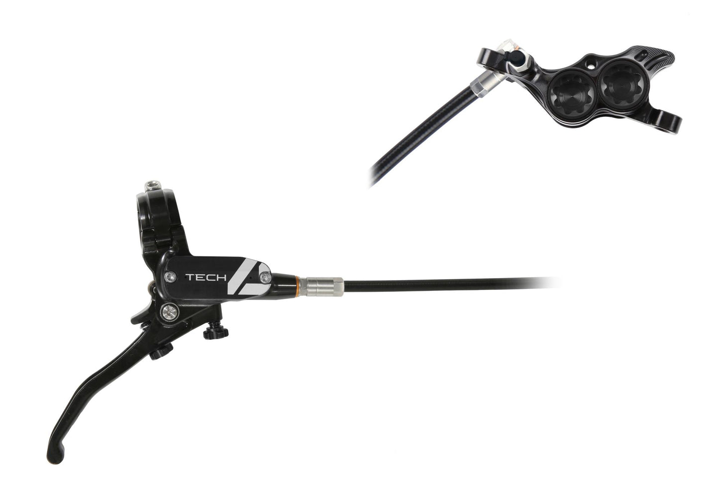Hope Tech 4 E4 Disc Brake-Right-Black / Black-Standard-BRINK