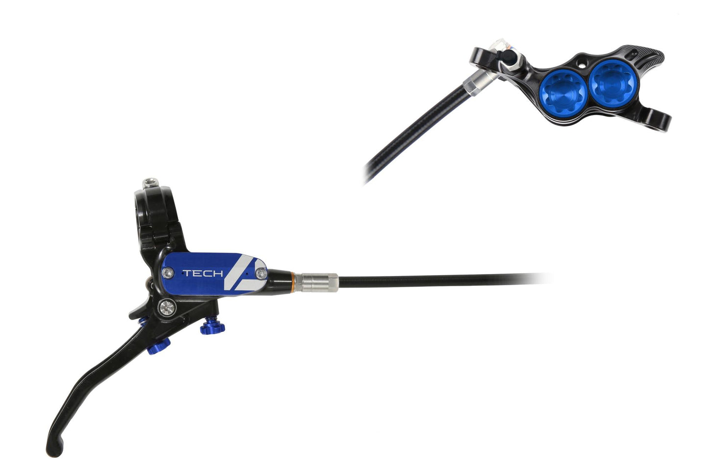 Hope Tech 4 E4 Disc Brake-Right-Black / Blue-Standard-BRINK