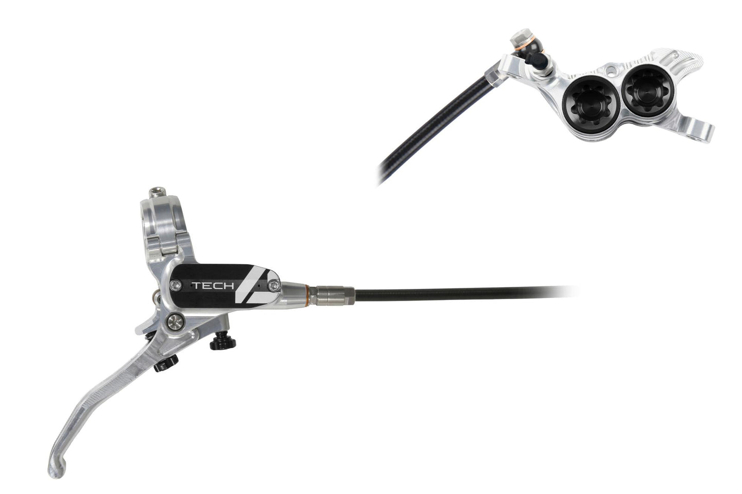 Hope Tech 4 V4 Disc Brake-Right-Silver / Black-Standard-BRINK