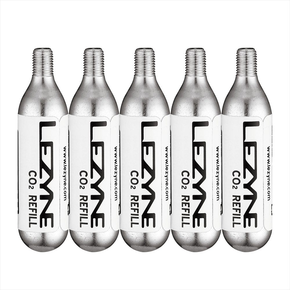 Lezyne 20G Threaded CO2 Cartridge 5 Pack-BRINK
