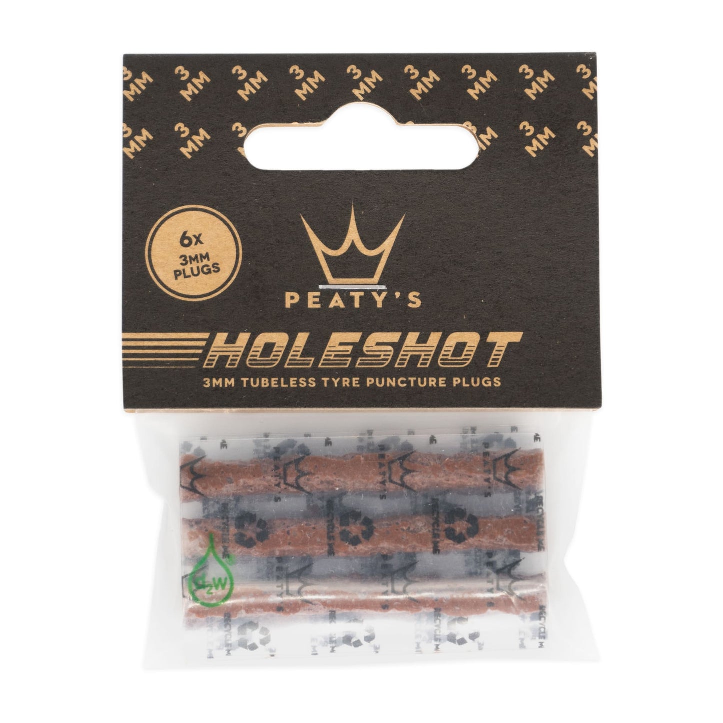 Peatys Holeshot Tubeless Puncture Plugger Refill Pack-6x 3mm-BRINK