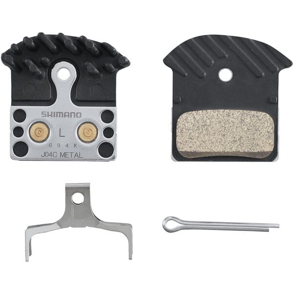 Shimano Disc Brake Pads with Cooling Fins-J04C-Sintered / Metal-Alloy-BRINK