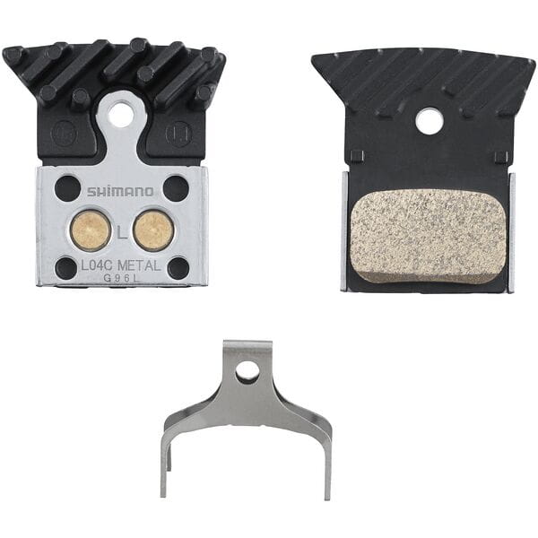 Shimano Disc Brake Pads with Cooling Fins-L04C-Sintered / Metal-Alloy-BRINK