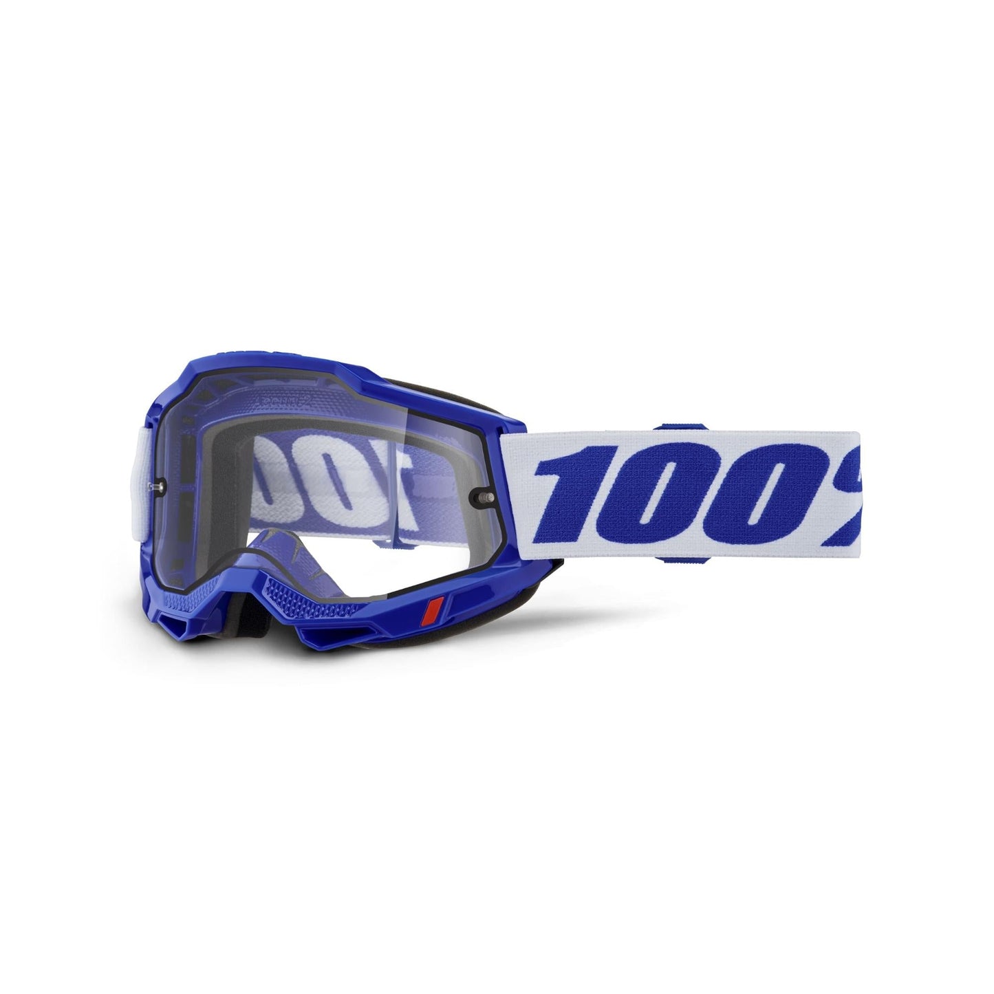 100% Accuri 2 Enduro Moto Goggles-Blue-Clear Lens-BRINK