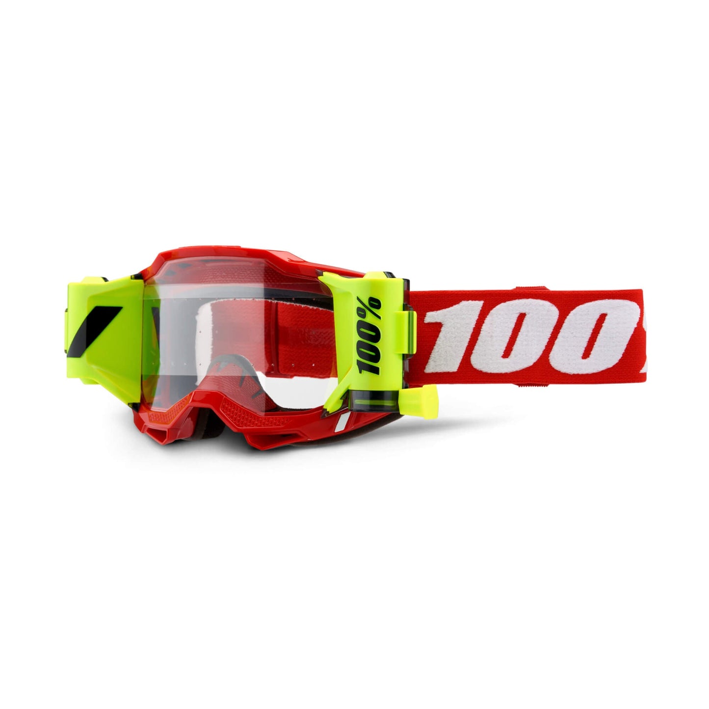 100% Accuri 2 Forecast Goggles-Neon/Red-Clear Lens-BRINK