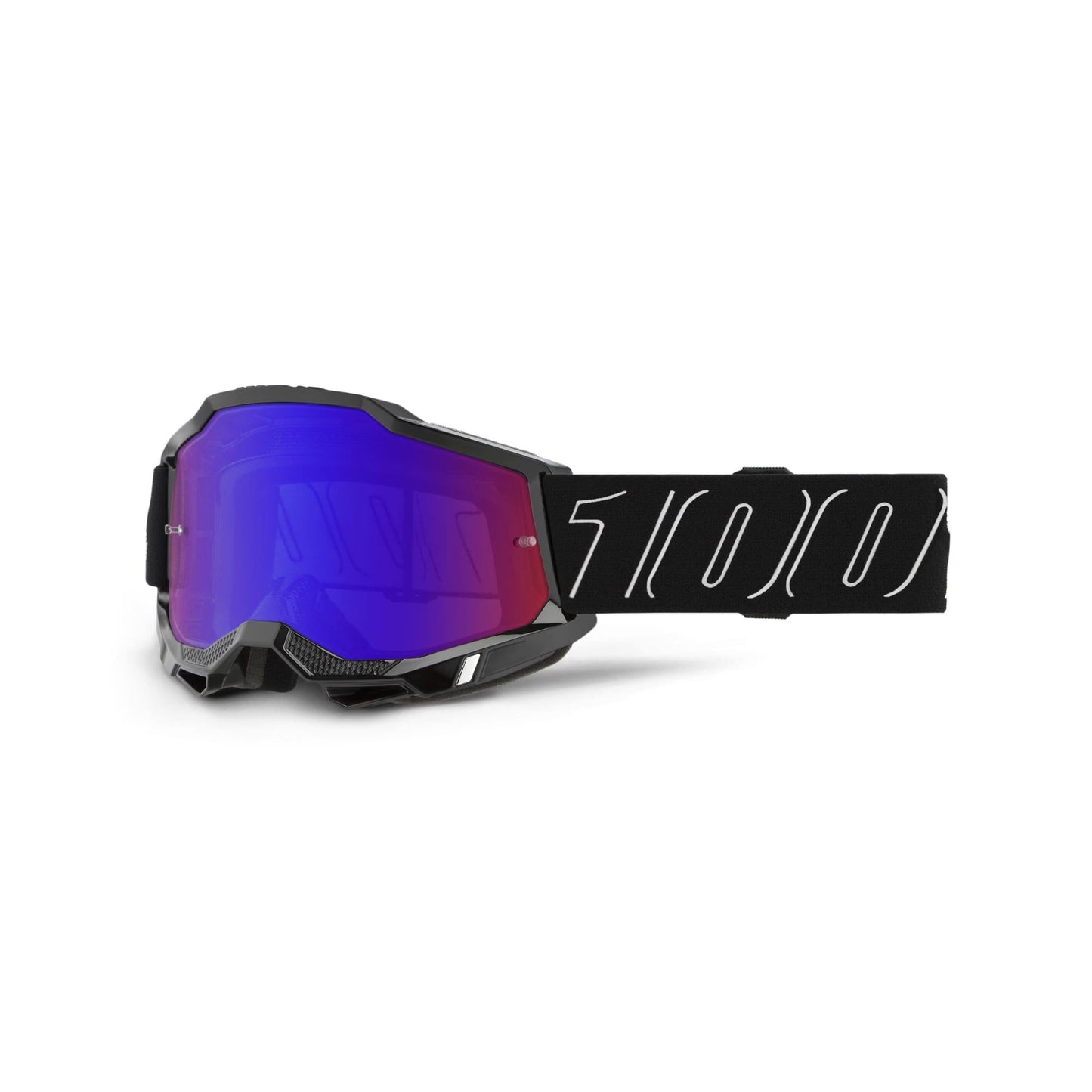 100% Accuri 2 Goggles-Blackline-Mirror Red/Blue Lens-BRINK