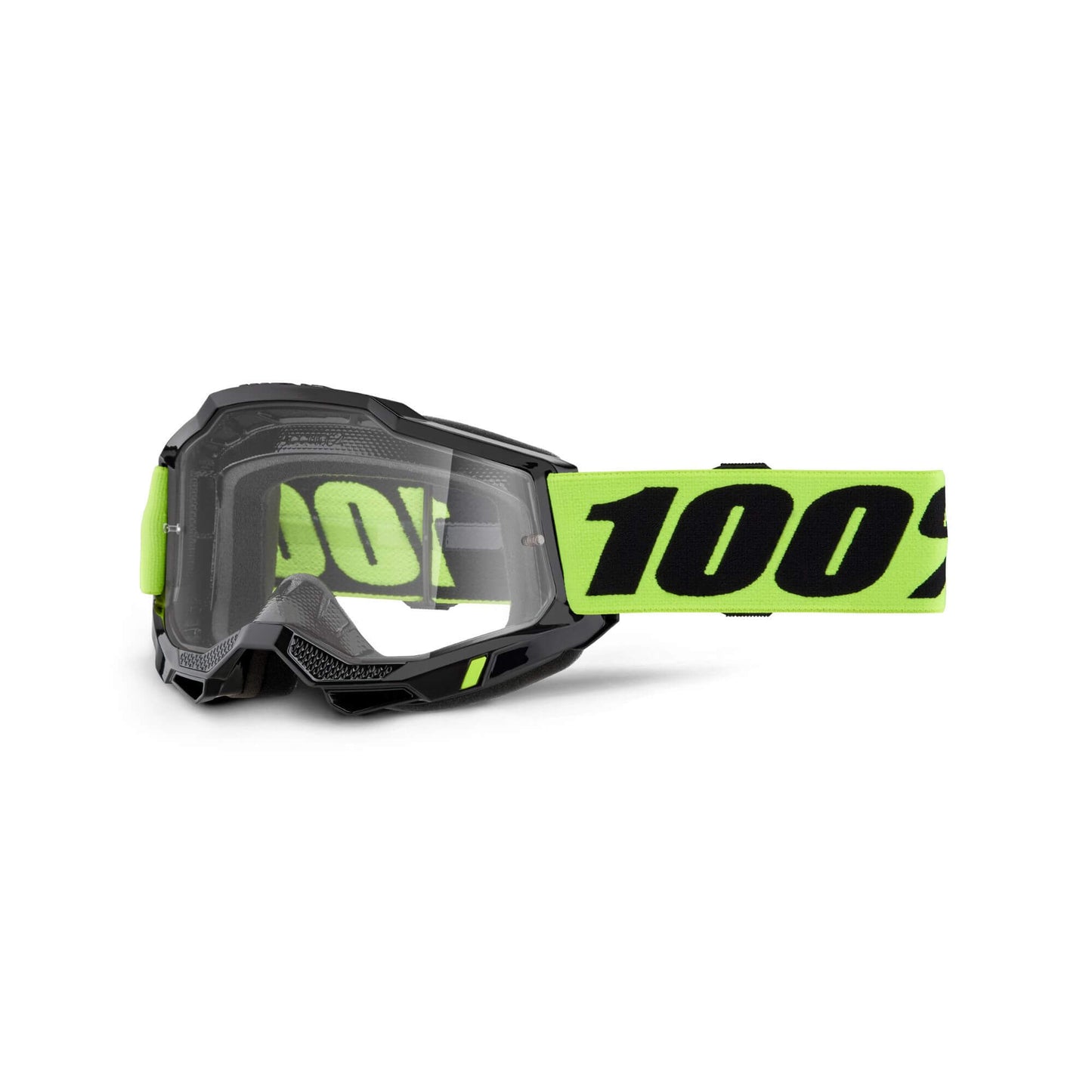 100% Accuri 2 Goggles-Neon Yellow-Clear Lens-BRINK