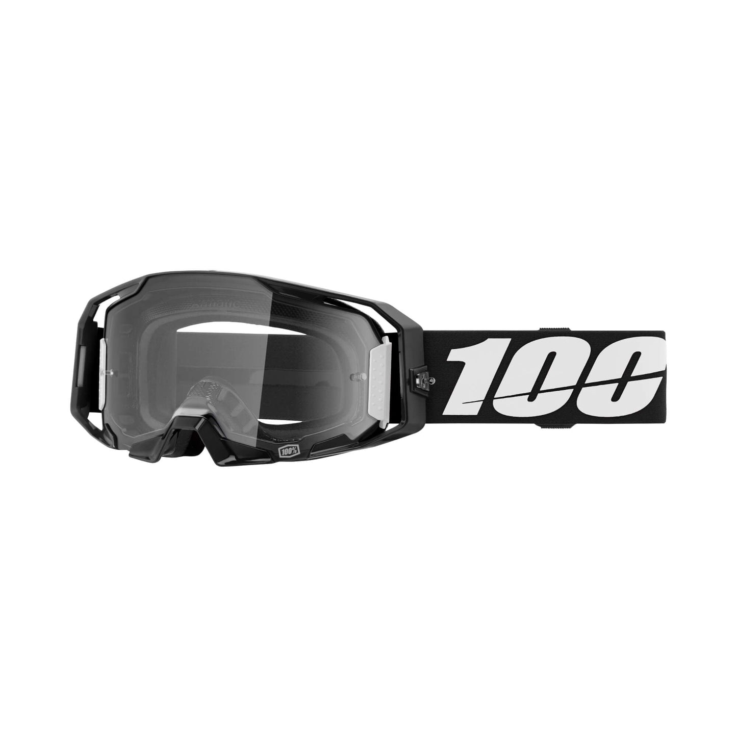 100% Armatic Goggles-Black-Clear Lens-BRINK