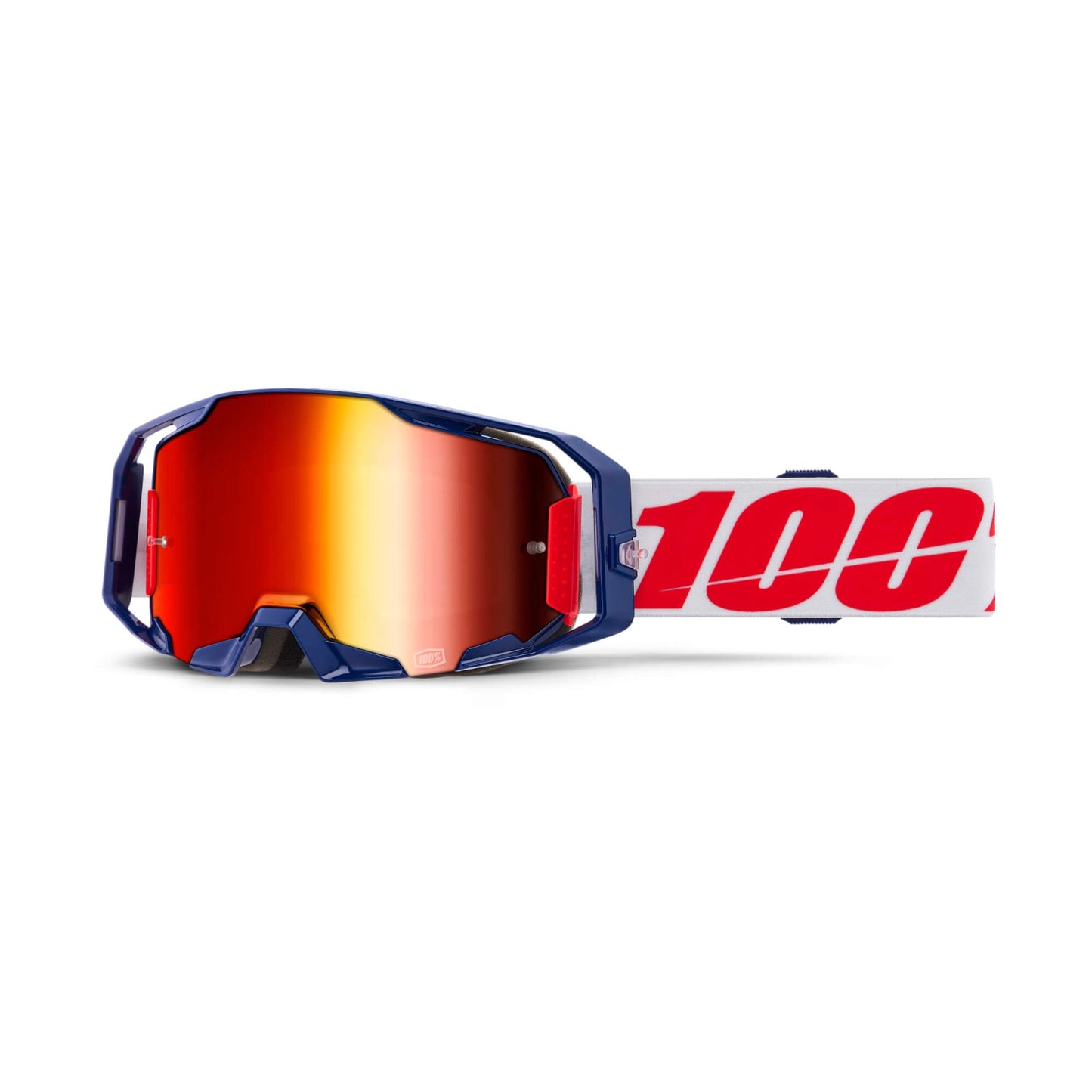 100% Armatic Goggles-Mach Z-Mirror Red Lens-BRINK