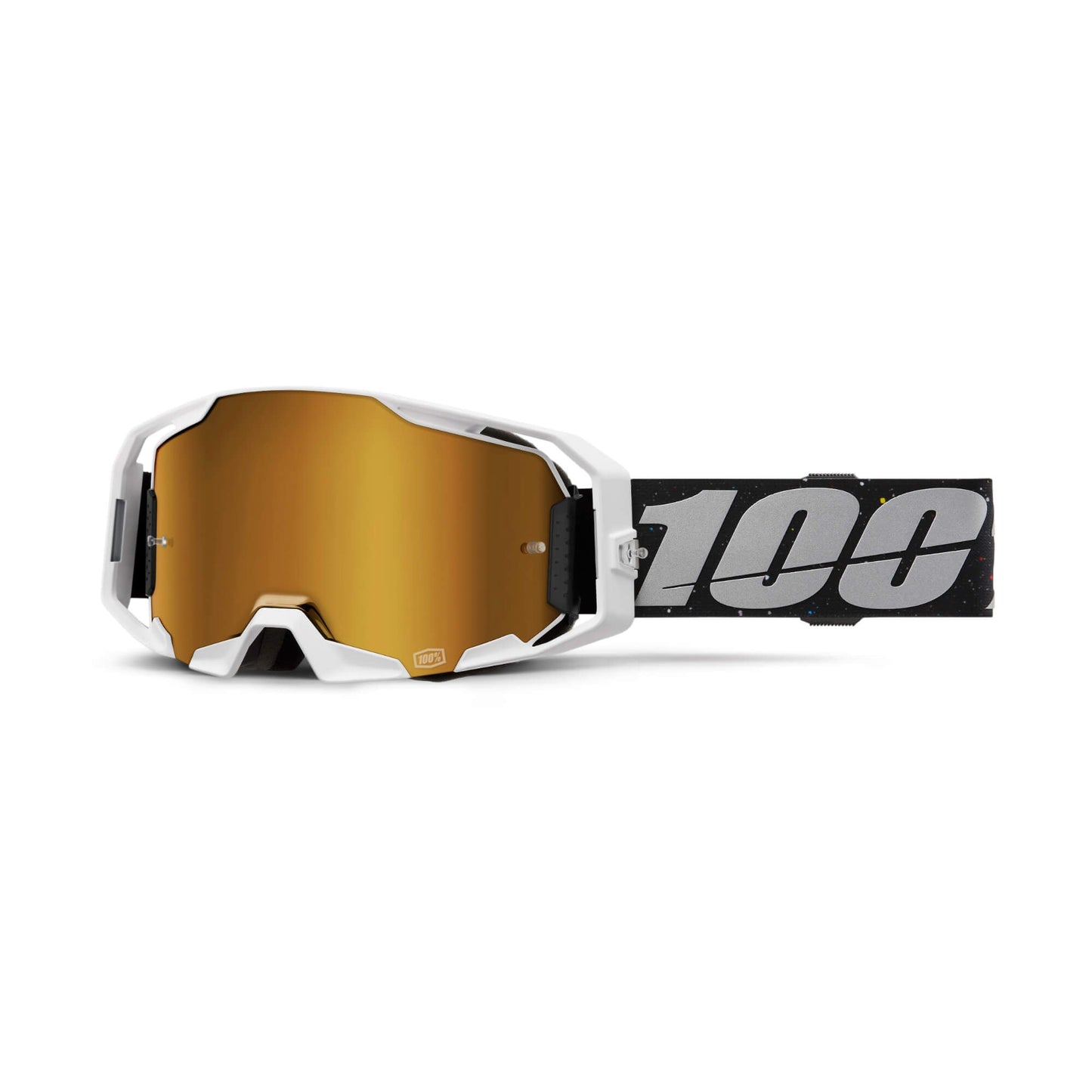 100% Armatic Goggles-RapidRacer-Mirror True Gold Lens-BRINK