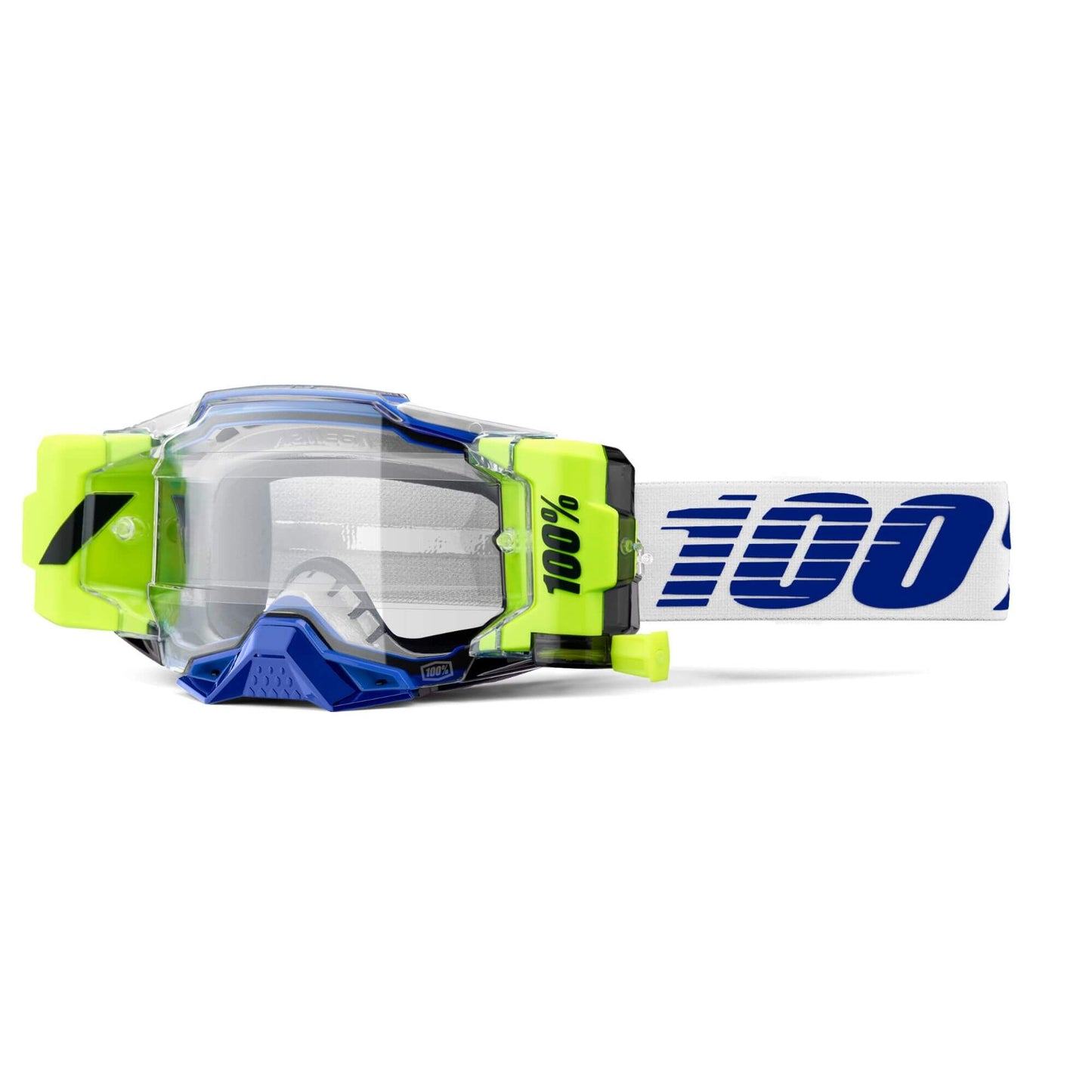 100% Armega Forecast Goggles-Blue-Clear Lens-BRINK