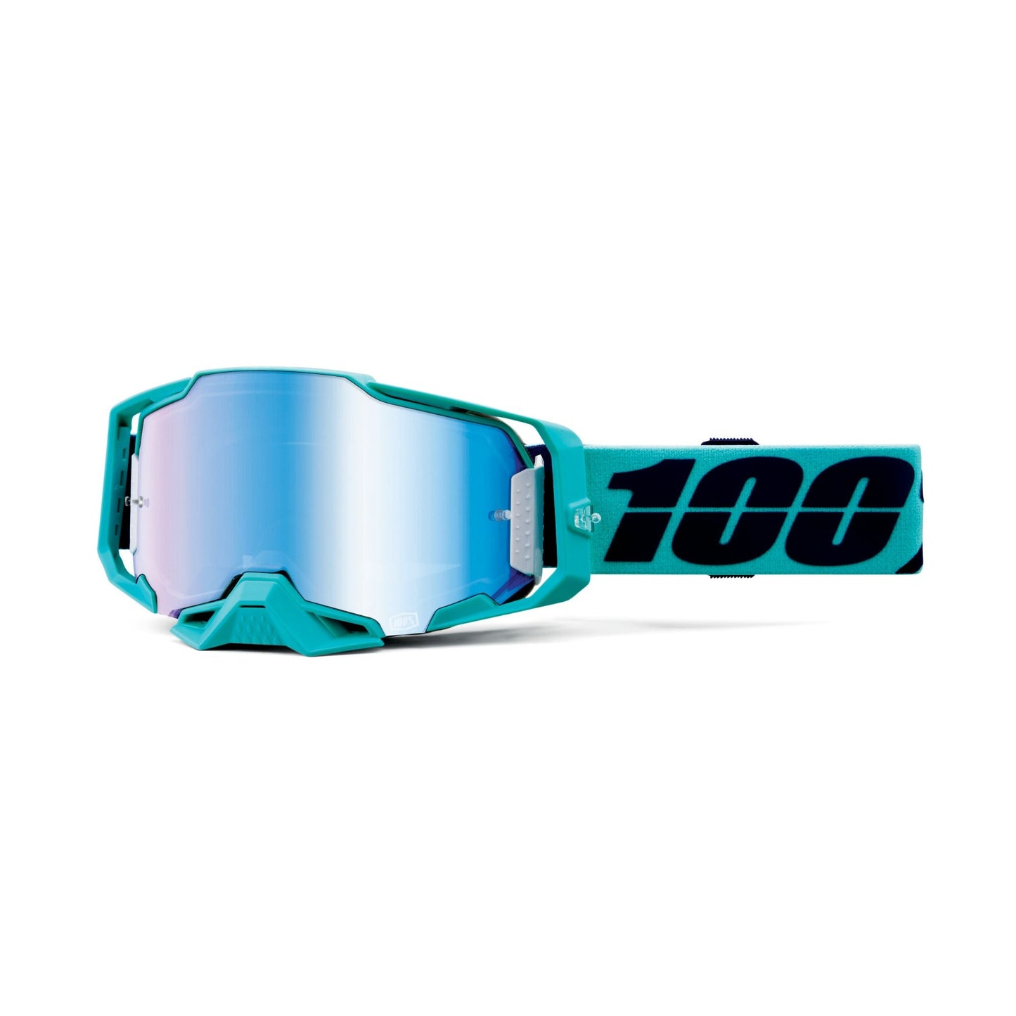 100% Armega Goggles-Esterel-Mirror Blue Lens-BRINK