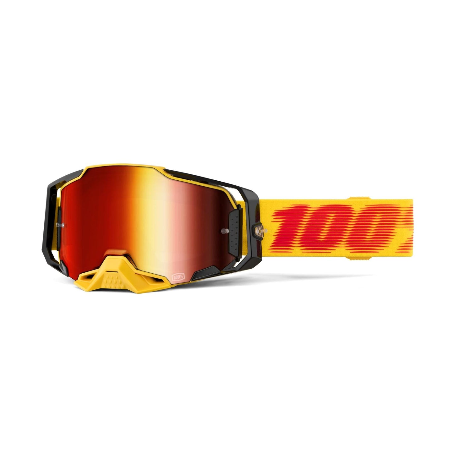 100% Armega Goggles-Tetsu-Mirror Red Lens-BRINK