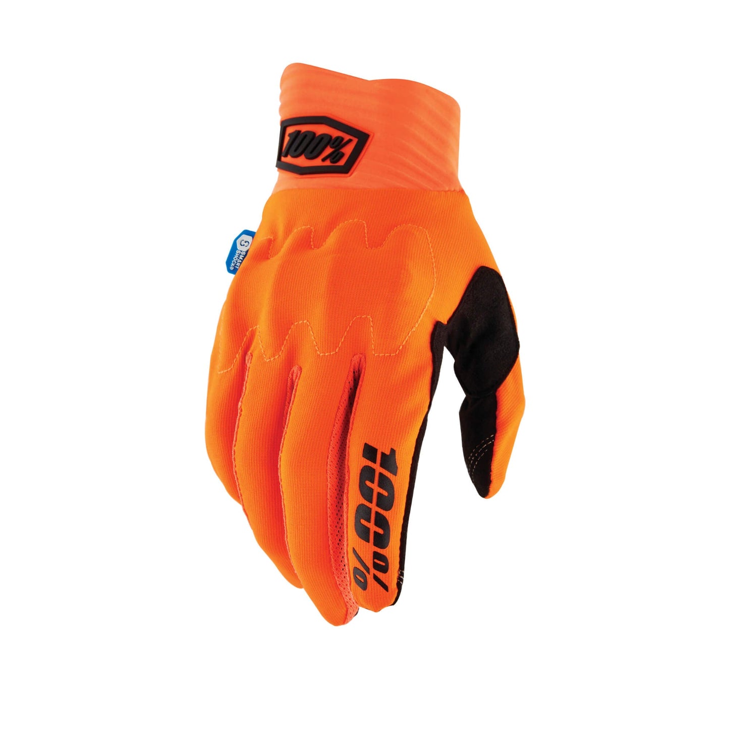 100% Cognito Smart Shock Gloves-S-Fluo Orange-BRINK