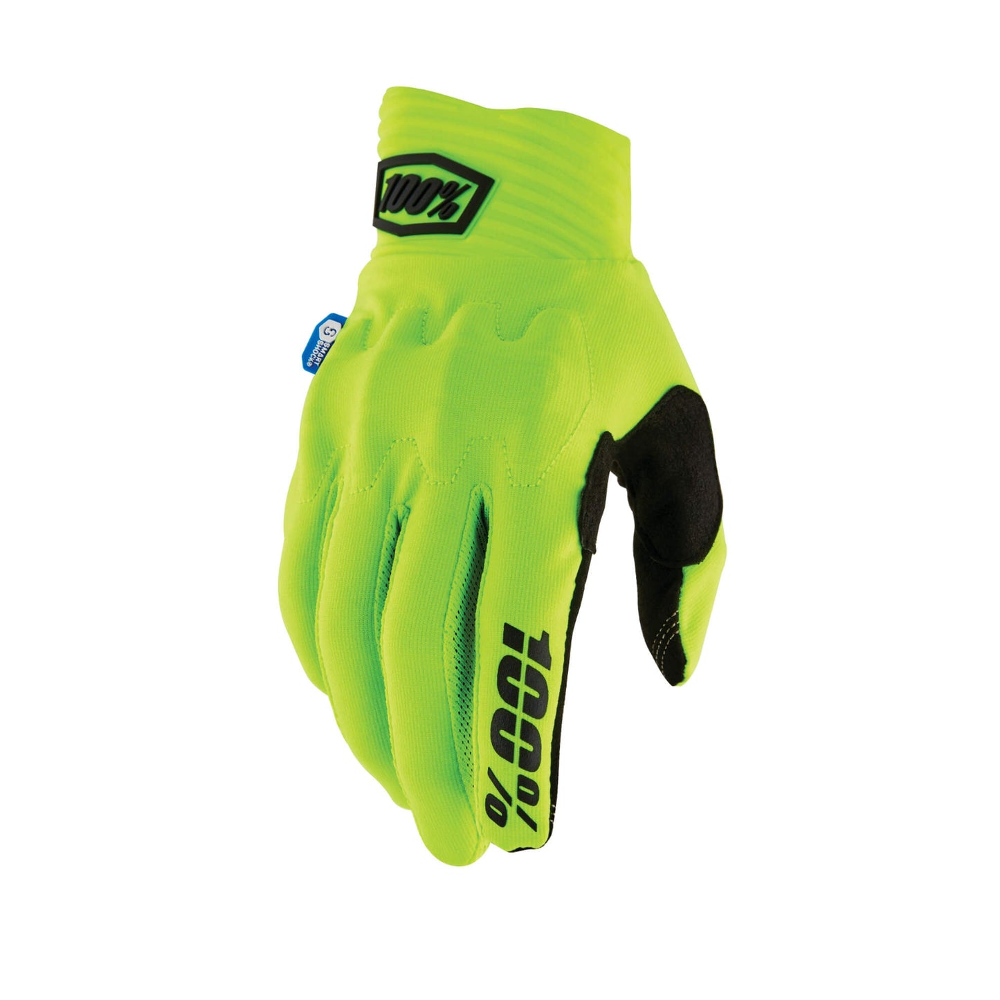 100% Cognito Smart Shock Gloves-S-Fluo Yellow-BRINK