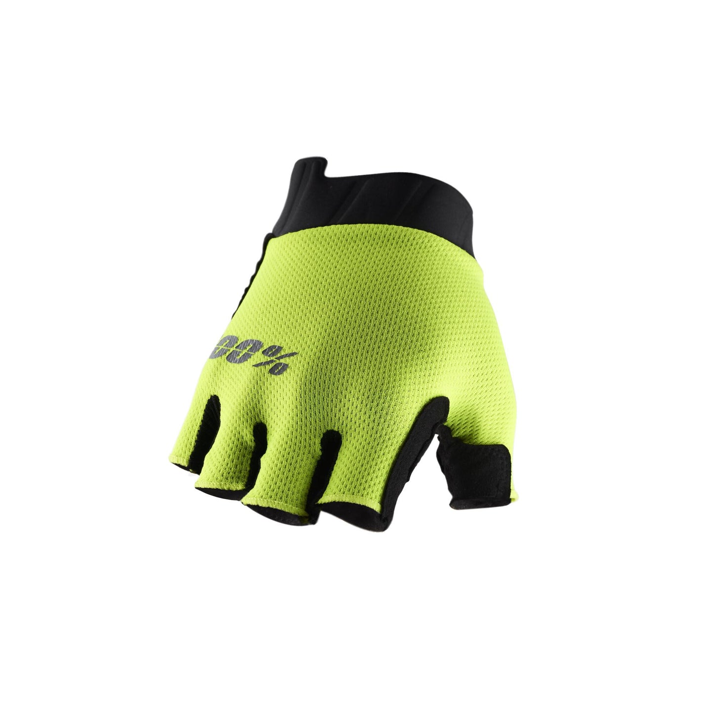 100% Exceeda Gel Short Finger Gloves-S-Fluo Yellow-BRINK