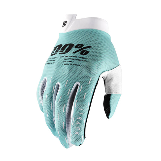 100% Itrack Gloves-S-Aqua-BRINK